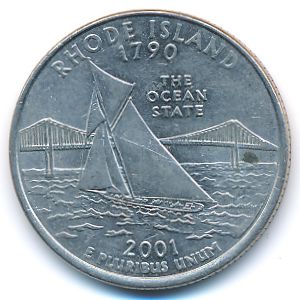 США, 1/4 доллара (2001 г.)