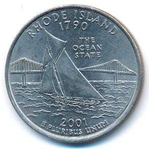 США, 1/4 доллара (2001 г.)