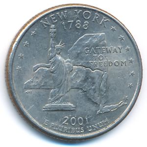 США, 1/4 доллара (2001 г.)