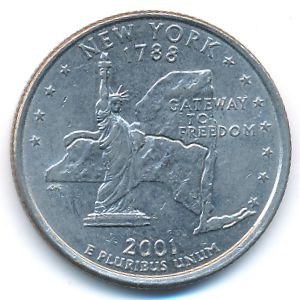 США, 1/4 доллара (2001 г.)