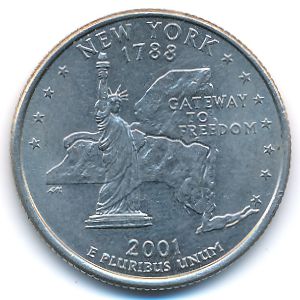 США, 1/4 доллара (2001 г.)