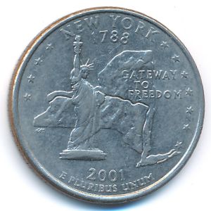 USA, Quarter dollar, 2001