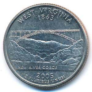 США, 1/4 доллара (2005 г.)