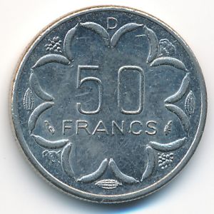 Центральная Африка, 50 франков (1985 г.)