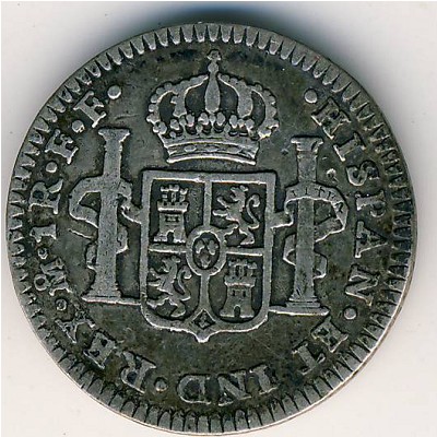 Mexico, 1 real, 1773–1784