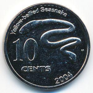 Cocos (Keeling) Islands., 10 cents, 2004