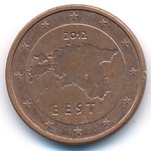 Эстония, 2 евроцента (2012 г.)