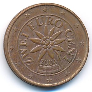Австрия, 2 евроцента (2004 г.)