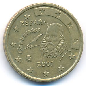 Испания, 10 евроцентов (2001 г.)