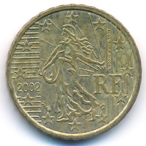 Франция, 10 евроцентов (2002 г.)