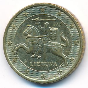 Lithuania, 50 euro cent, 2015