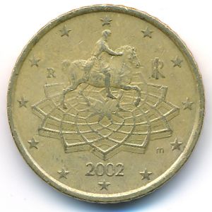 Italy, 50 euro cent, 2002