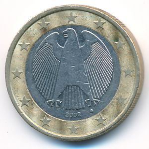 Германия, 1 евро (2002 г.)