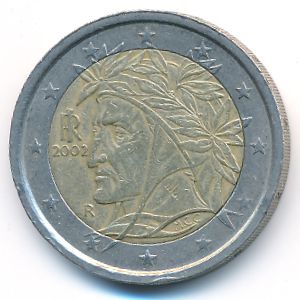 Italy, 2 euro, 2002