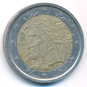 Italy, 2 euro, 2002