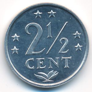 Антильские острова, 2 1/2 цента (1984 г.)