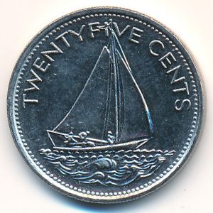 Багамские острова, 25 центов (1981 г.)