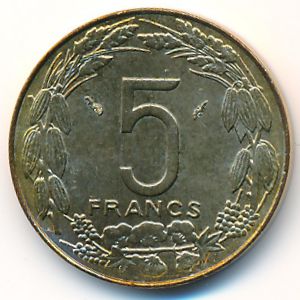Центральная Африка, 5 франков (1978 г.)