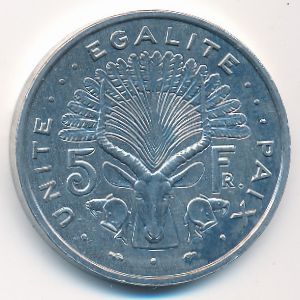 Джибути, 5 франков (1986 г.)