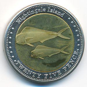 Соловьиные острова, 25 пенсов (2011 г.)