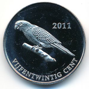 Остров Саба., 25 центов (2011 г.)