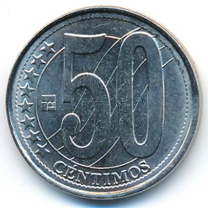 Venezuela, 50 centimos, 2007
