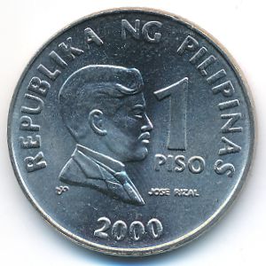 Филиппины, 1 песо (2000 г.)