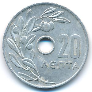 Греция, 20 лепт (1969 г.)