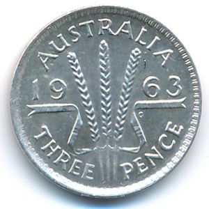Австралия, 3 пенса (1963 г.)