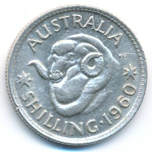 Australia, 1 shilling, 1960