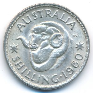 Australia, 1 shilling, 1960