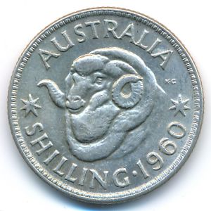 Australia, 1 shilling, 1960