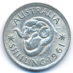 Австралия, 1 шиллинг (1961 г.)