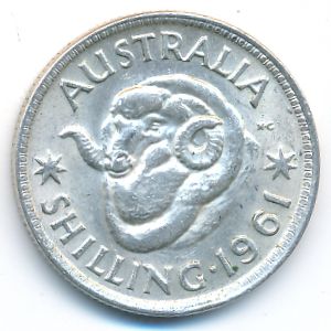 Австралия, 1 шиллинг (1961 г.)
