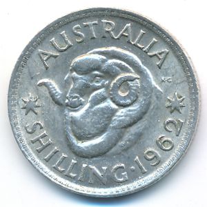 Австралия, 1 шиллинг (1962 г.)