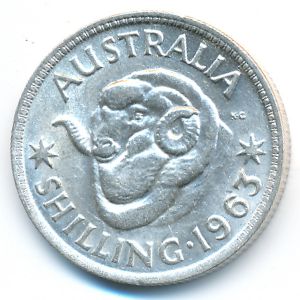 Австралия, 1 шиллинг (1963 г.)