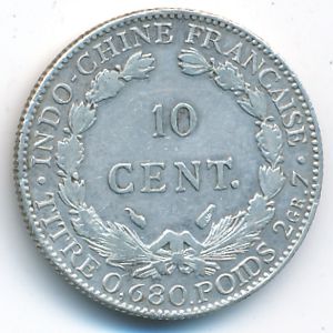 Французский Индокитай, 10 центов (1937 г.)