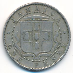 Jamaica, 1 penny, 1928