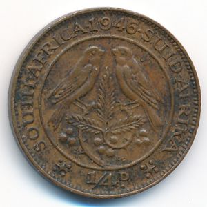 ЮАР, 1/4 пенни (1946 г.)