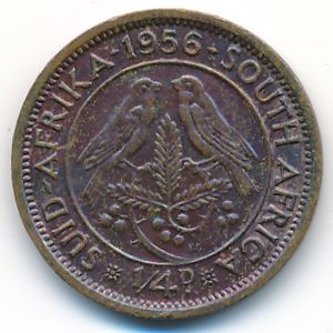 ЮАР, 1/4 пенни (1956 г.)