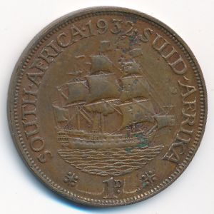 ЮАР, 1 пенни (1932 г.)
