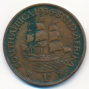ЮАР, 1 пенни (1936 г.)
