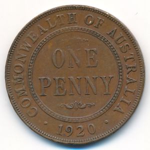 Австралия, 1 пенни (1920 г.)