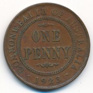 Австралия, 1 пенни (1923 г.)