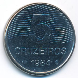 Бразилия, 5 крузейро (1984 г.)