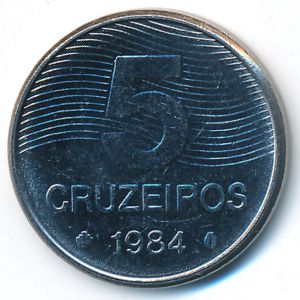 Brazil, 5 cruzeiros, 1984
