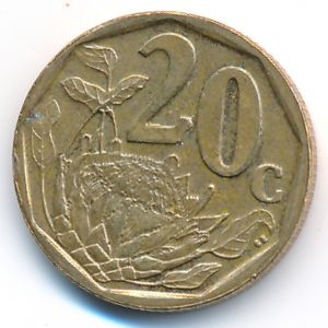 ЮАР, 20 центов (2009 г.)