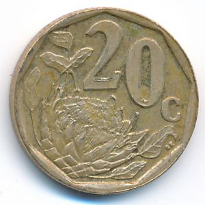 ЮАР, 20 центов (2009 г.)