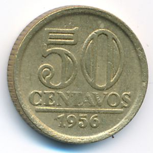 Бразилия, 50 сентаво (1956 г.)