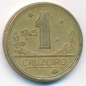 Бразилия, 1 крузейро (1945 г.)
